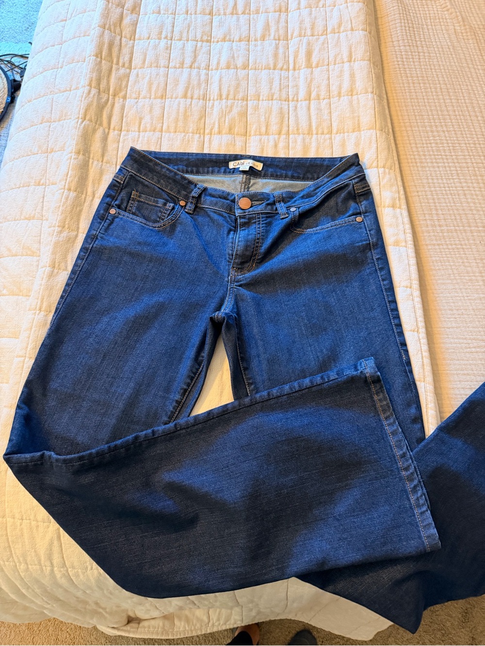 CAbi Women's Dark Navy Boot-Cut Jeans